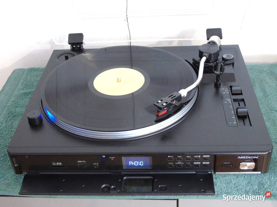 Gramofon USB rec AUX p wzm sprawny DOSTAWA Jasło