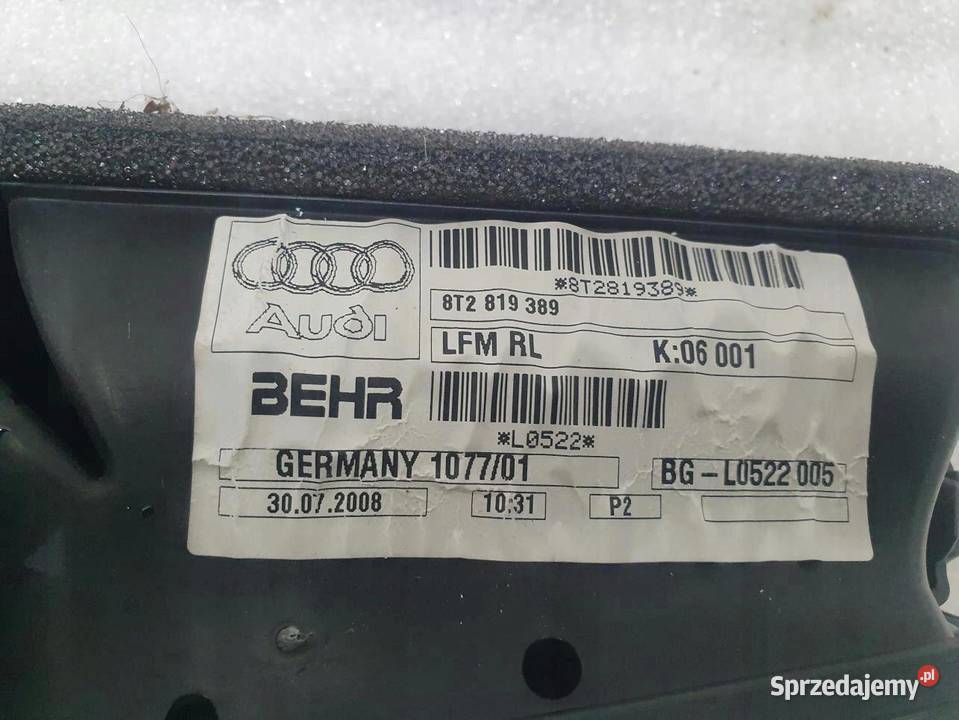 WLOT DOLOT POWIETRZA AUDI A4 B8 20TDI 8T2819389