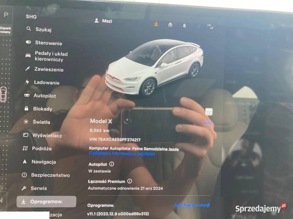 Tesla X 2022 2023 Nowa Generacja 4x4 100Kwh