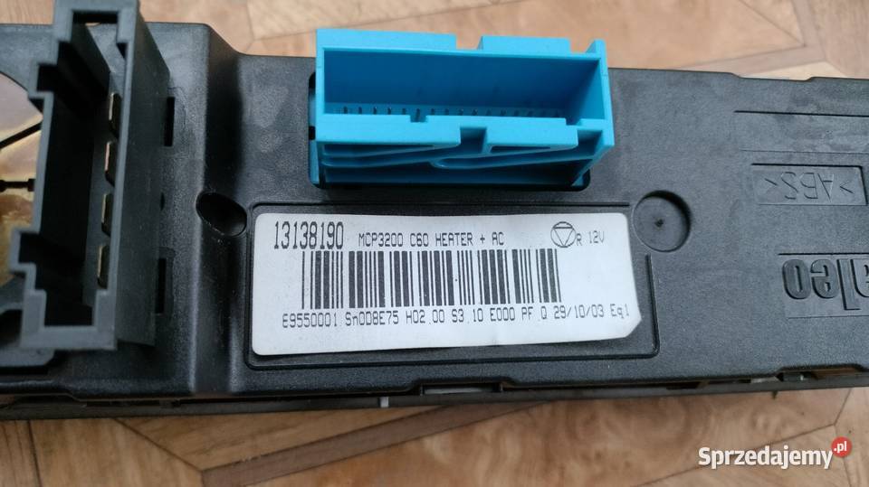 Panel Klimatyzacji Manualnej 13138190 Opel osobowe podkarpackie Wólka Pełkińska