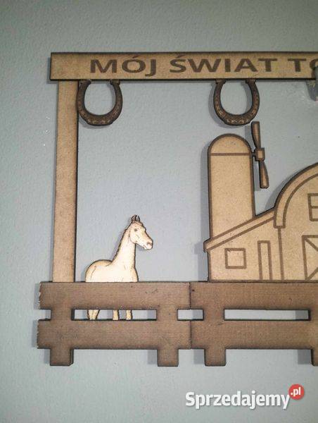 ozdoba scienna moj swiat koni wymiary 39x22 Nowy Targ sprzedam