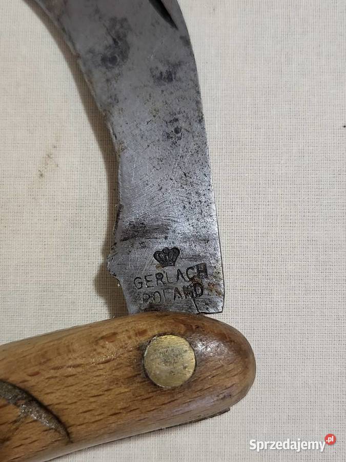 Kultowy Nóż Monterski GERLACH Sierpak Vintage Włodawa