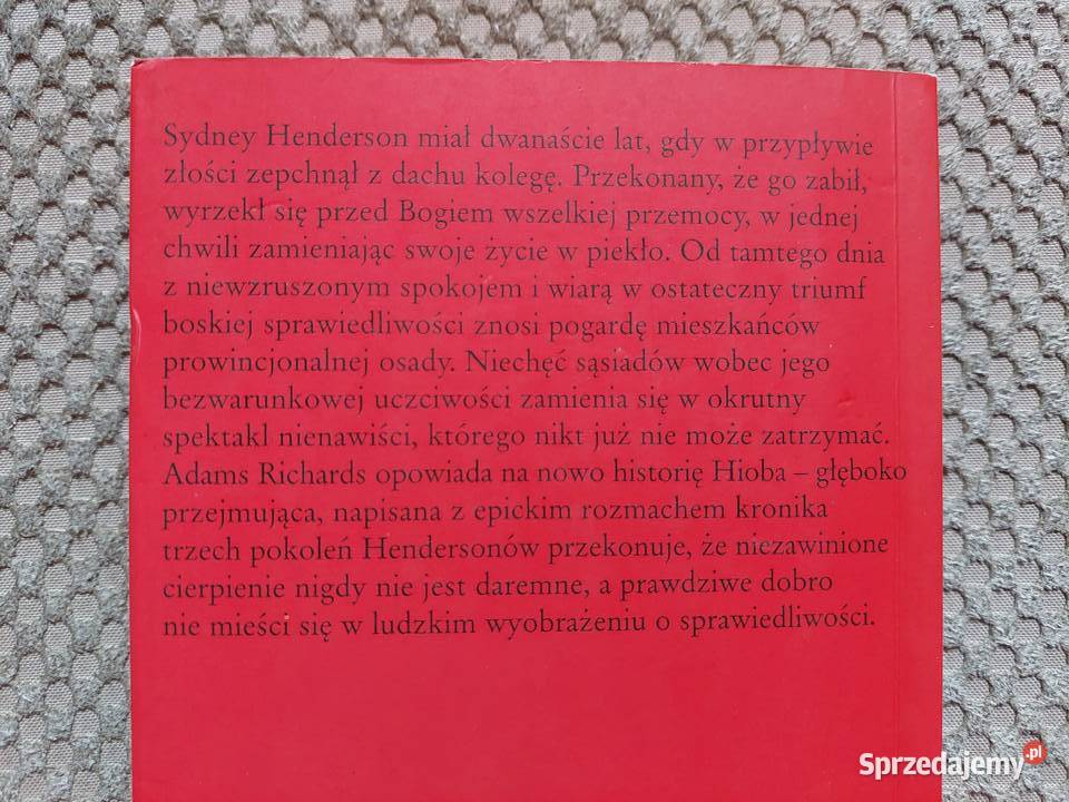 Grzech miłosierdzia David Adams Richards ISBN 8374140747 Kraków
