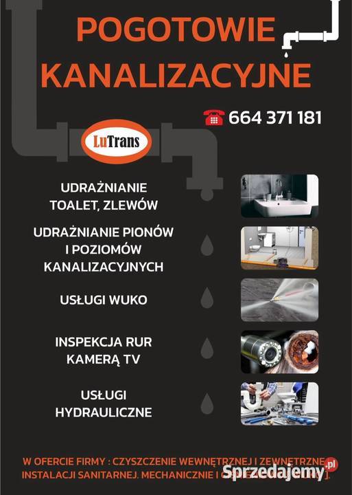 Udrażnianie rur Gorzów Wlkp i Gorzów Wielkopolski