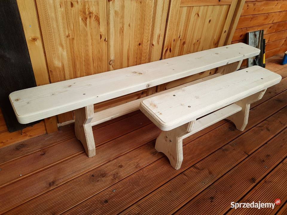 Ławka drewniana ogrodowa świerkowa sprzedam