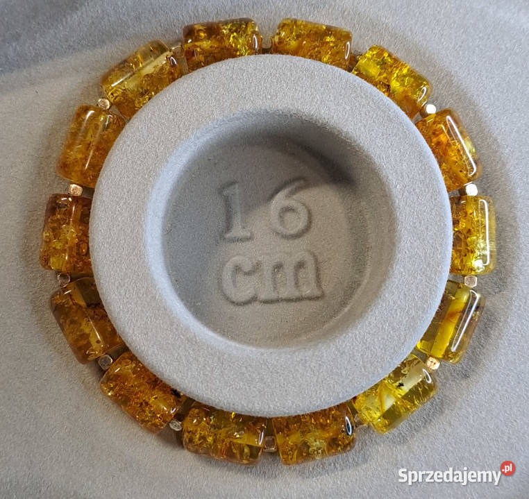 Bransoletka z bursztynu bursztyn bałtycki wałki