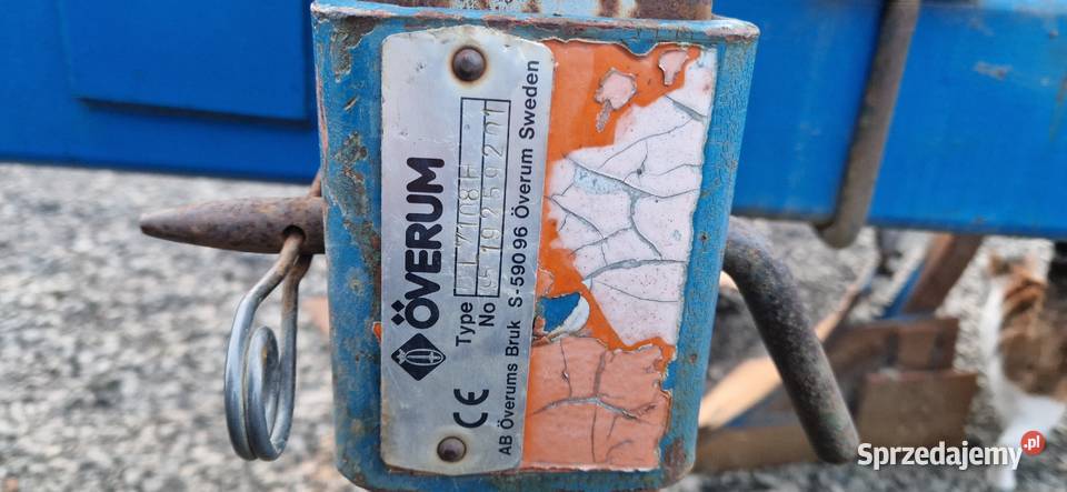 Pług 7skibowy zagonowy Overum Holland nieuszkodzony Śliwnik