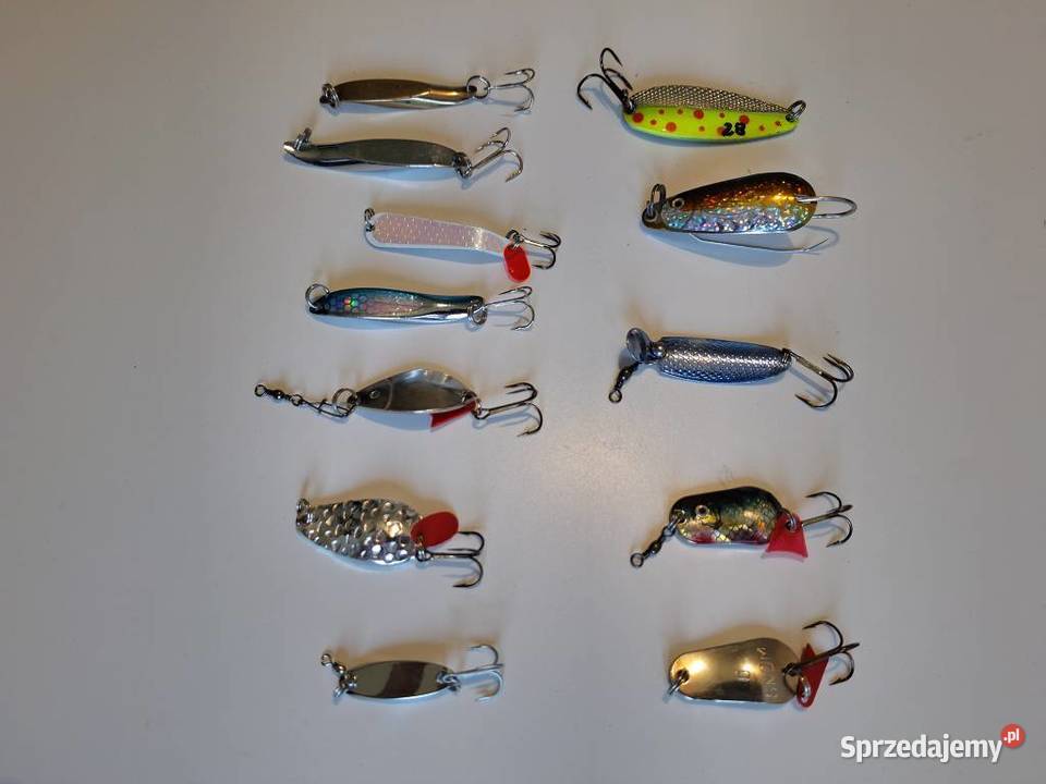Przynęty wędkarskie 12 błystki wahadłowe Sosnowiec sprzedam