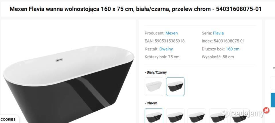 Wanna 17075 czarnobiała nowa