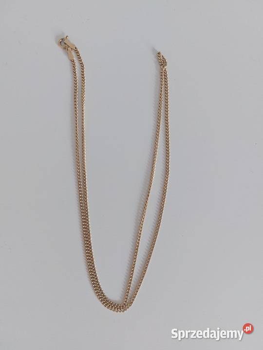 złoty łańcuszek pancerka 47 próba 585 nowy Łańcuszki Poznań