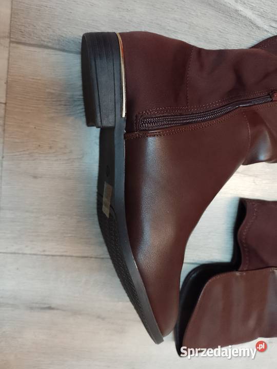 40 Brązowe czekoladowe Kozaki kolano małopolskie Kraków
