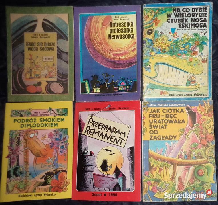 8x komiksy Tadeusz Baranowski lata 80 Komiksy Rzeszów