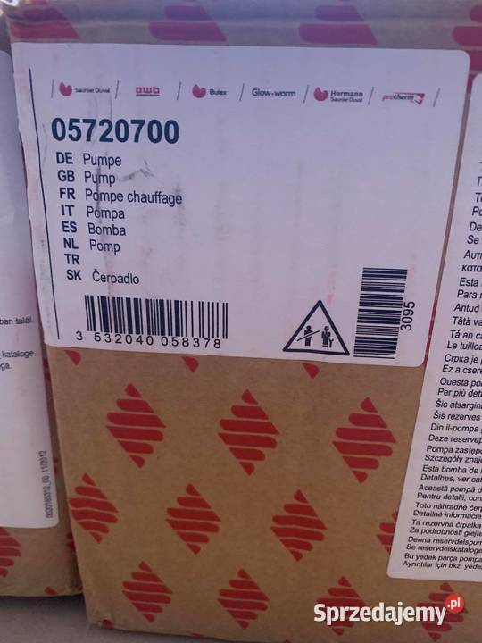 Saunier Duval 05720700 pump pompa Pozostałe Warszawa sprzedam