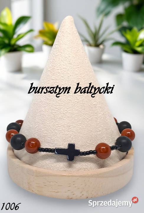 Bransoletka różaniec dziesiątka różańca BURSZTYN Warszawa