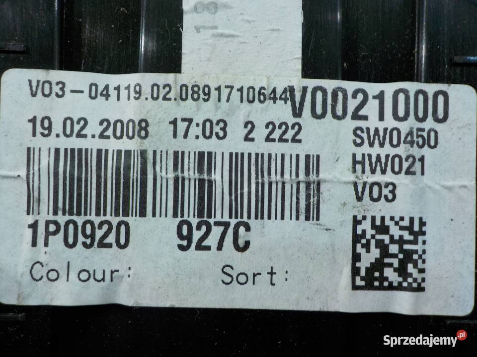 SEAT LEON II 20 TDI 08r HB 5D licznik zegary Suków