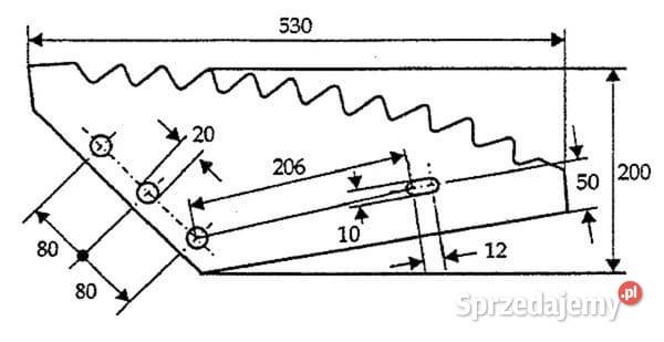 Nóż paszowozu FM15135 Kamionna