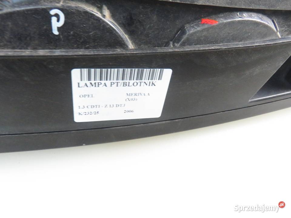 LAMPA PRAWA TYLNA OPEL MERIVA A osobowe