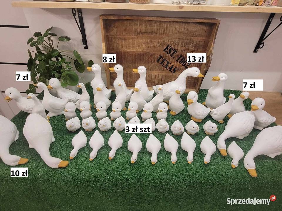 Gąska gipsowa figurka gaski kaczka pisanka Bytom sprzedam