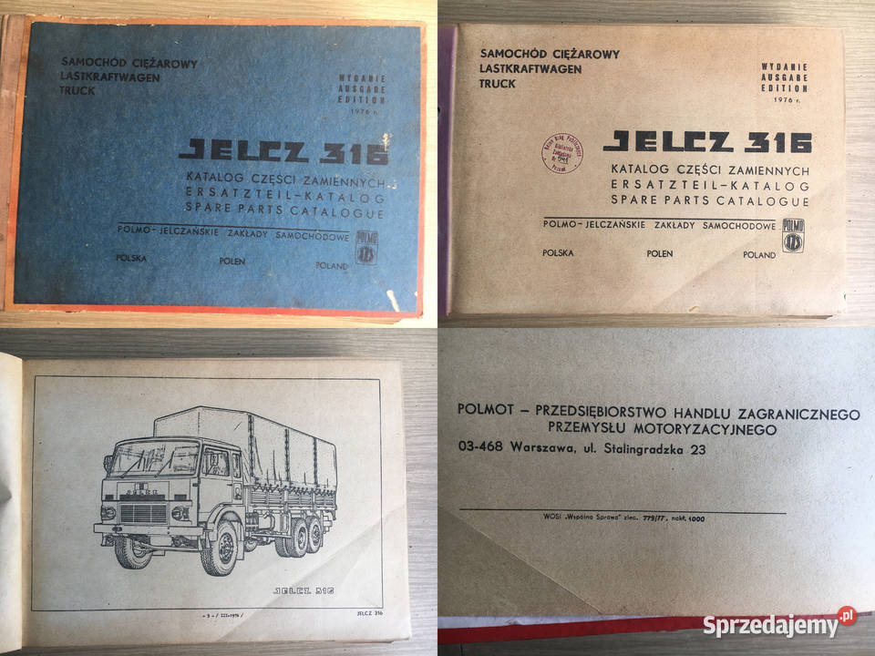 Tytuł Jelcz 316 Katalog części zamiennych