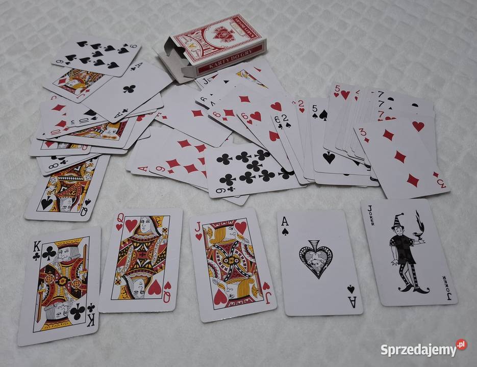 Karty do gry czerwone 54 No 555 Kolekcje hobby Kultura i Rozrywka Czeladź