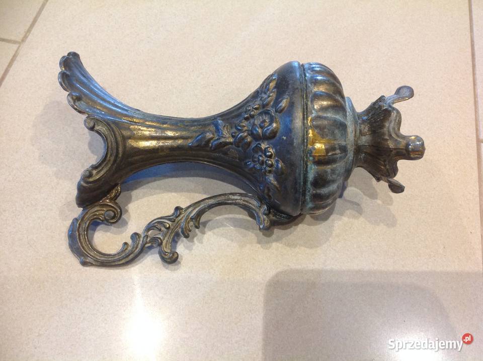 Stary Dzbanek Wazon Cyna Mosiądz Sygnowany Pozostałe Nowa Sól