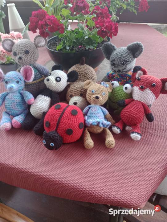 Maskotki na szydełku sprzedam