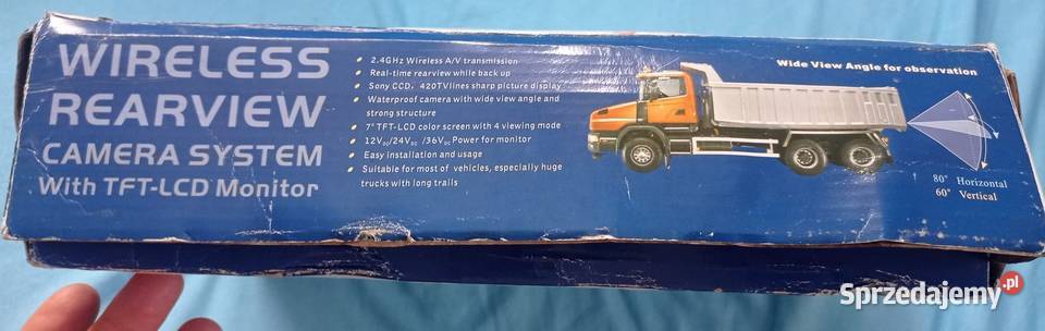Kamera cofania bezprzewodowa kamper bus TIR Tyczyn