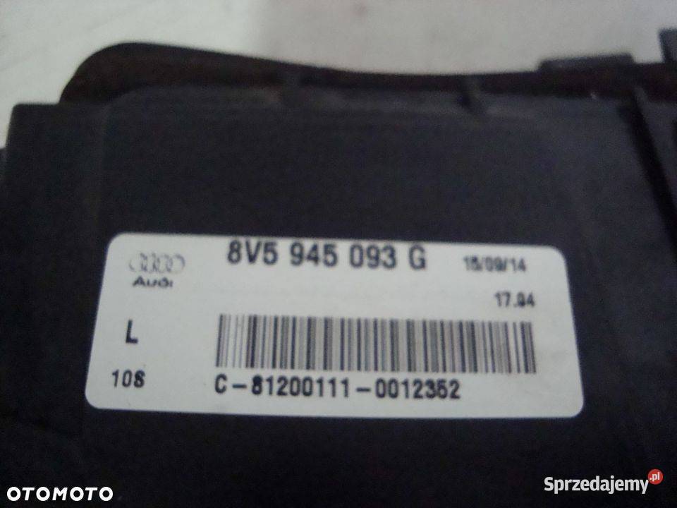 LAMPA LEWY TYŁ KLAPA AUDI A3 8V SEDAN 8V5945093G Włoszczowa