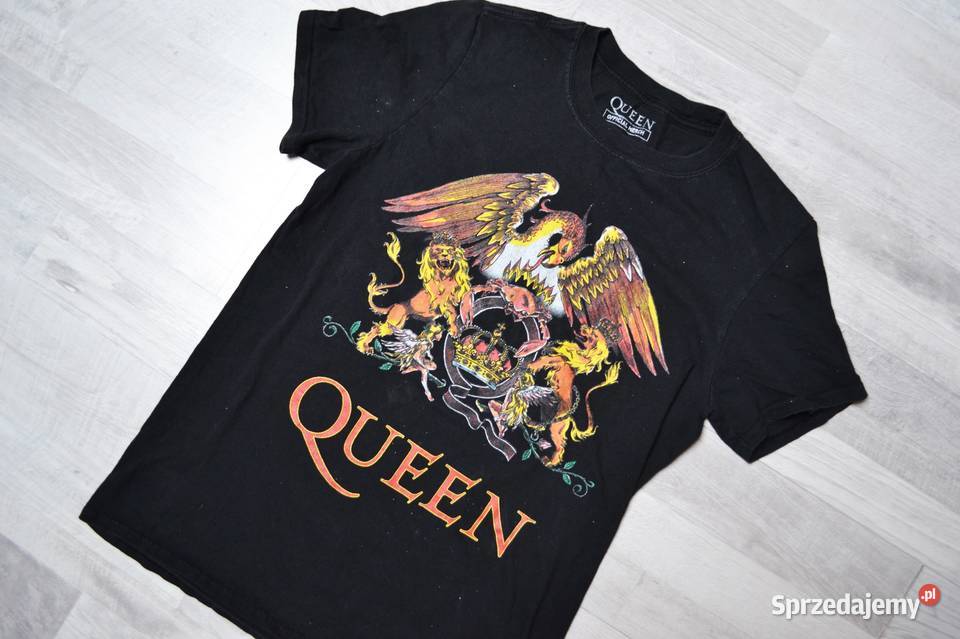 Queen czarna koszulka S zespół Toruń
