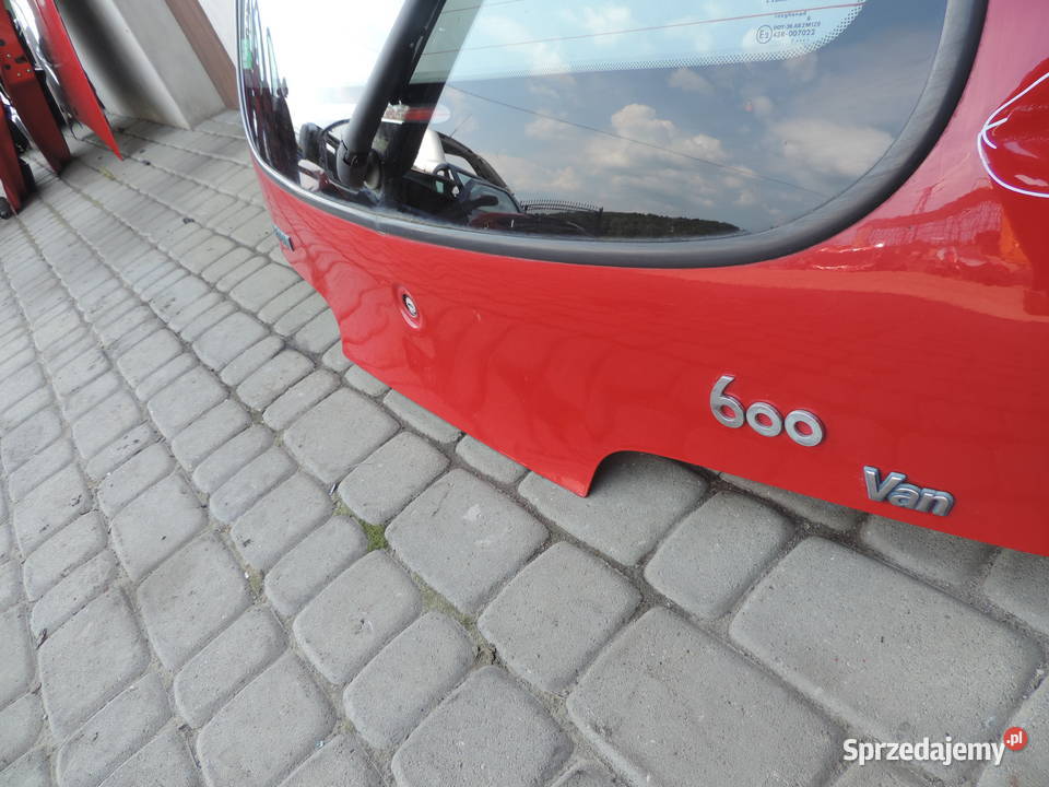 KLAPA BAGAŻNIKA Fiat Seicento van lakier 111A części blacharskie małopolskie Nowy Sącz