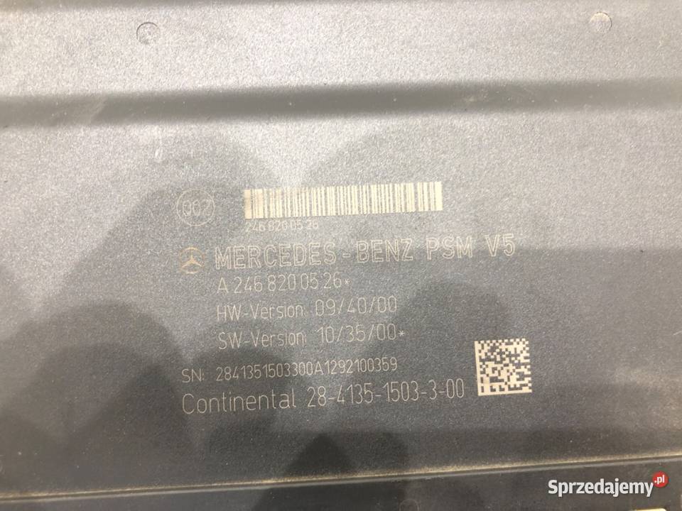 MODUŁ KOMFORTU MERCEDES W246 A2468200526 Minivan osobowe