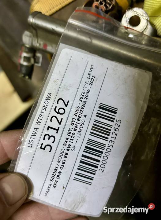 Suzuki sx4 16 listwa wyryskowa Ruda Śląska