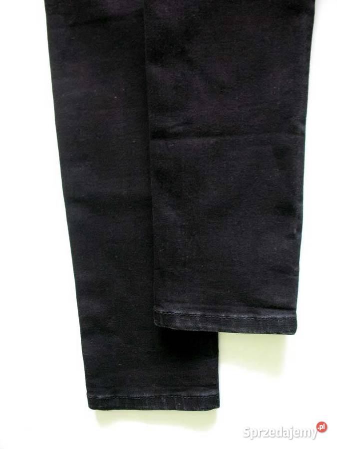Spodnie damskie jeans czarne 34 36 biodra 8696 Siedlce sprzedam