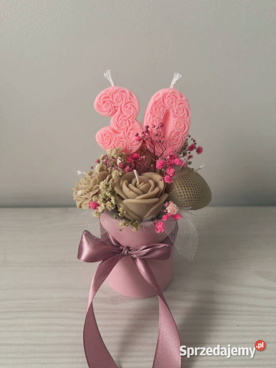 Candle flower box bukiet świece sojowe mini Olsztyn sprzedam