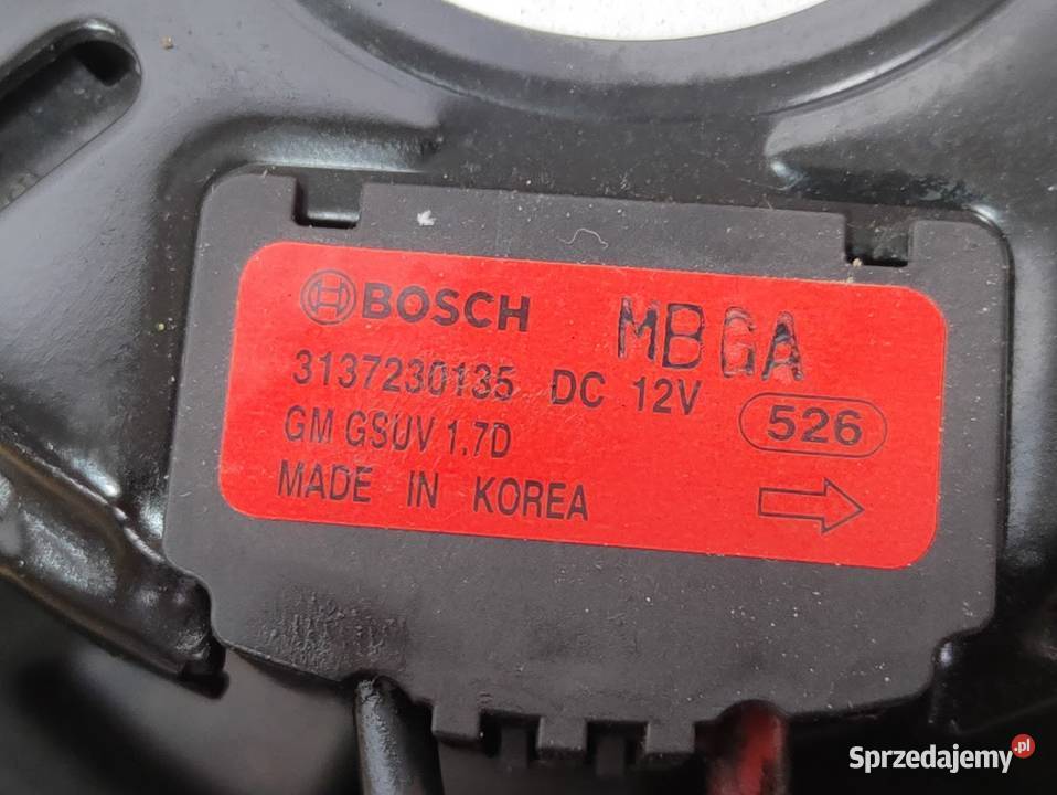 Wentylator Chłodnicy Opel Mokka X 16 CDTi Pleszew