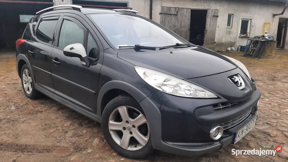 Peugeot 207 16 gaz relingi dachowe mazowieckie Warszawa sprzedam