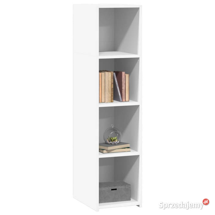 Wysoka szafka biała 30x41x124 materiał sprzedam