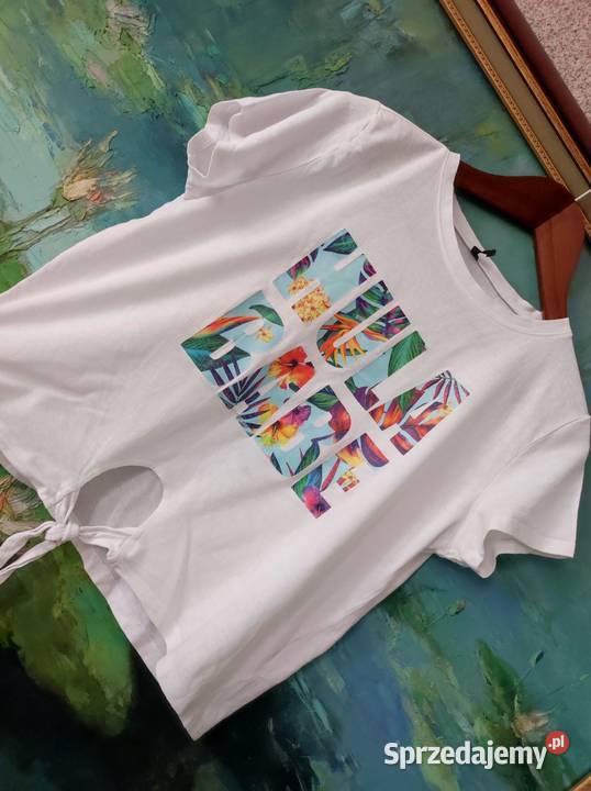 wakacyjna tshirt top bokserka letnia plażowa Kielce