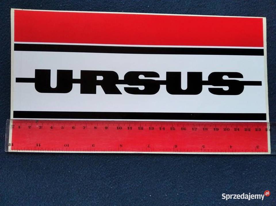 Ursus naklejka z napisem URSUS nieuszkodzony Rolnictwo Lublin