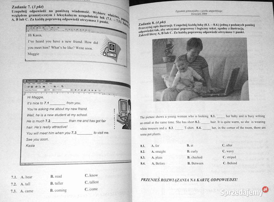 Egzamin Gimnazjalny Język angielski Oryginalne lubelskie Chełm