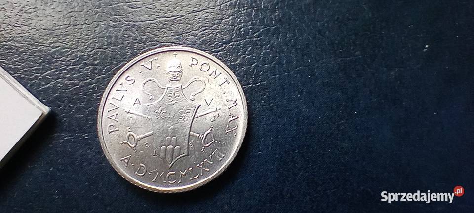 Stare monety 2 lir 1967 Watykan Numizmatyka Lesko