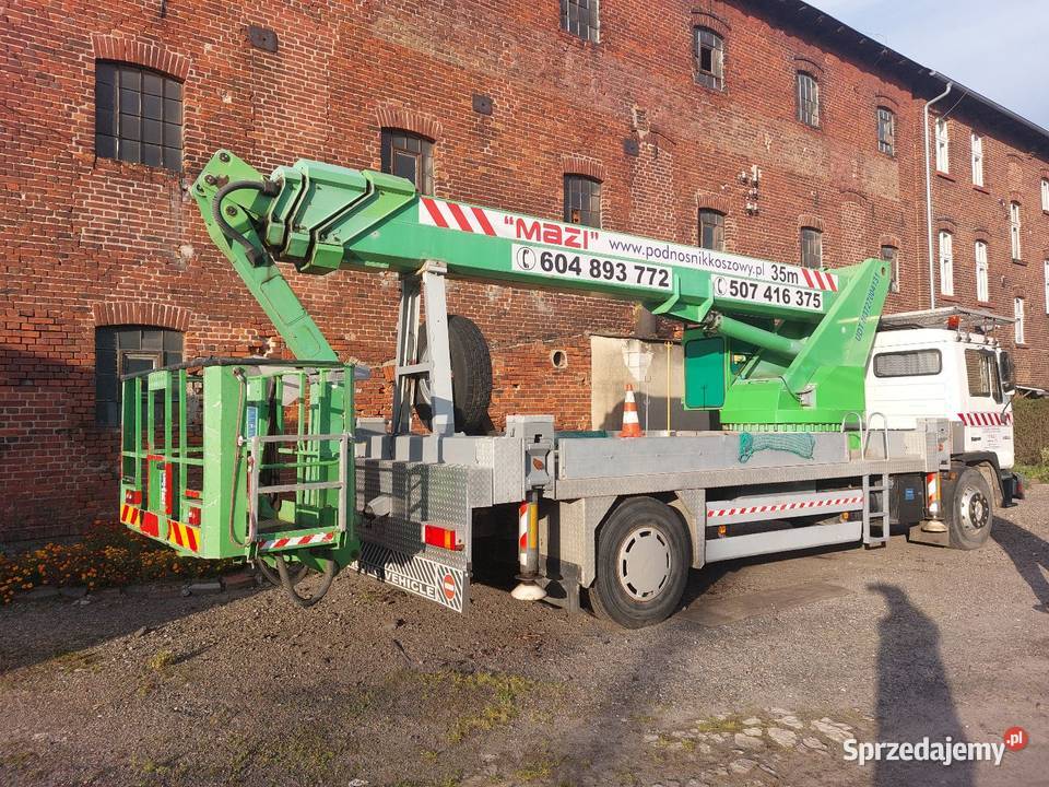 Man 18222 Wumag WT 350 podnośnik koszowy dolnośląskie Wrocław