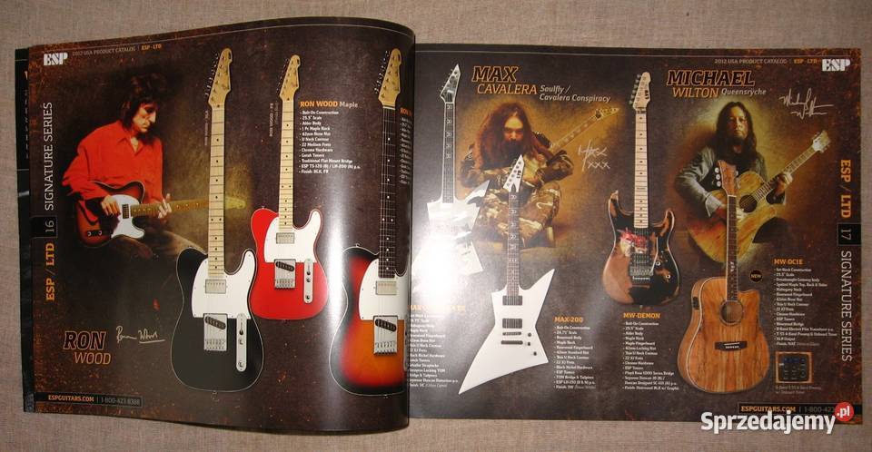 ESP LTD Guitars Basses 2012 USA Product Catalog pomorskie Kępice sprzedam