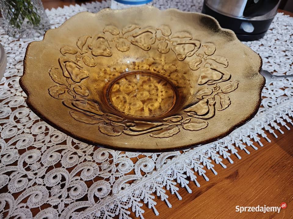 Paterę Misa patera Ząbkowice Prl Porcelana i szkło dolnośląskie Legnica