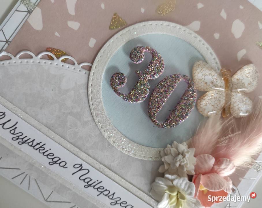 Kartka urodzinowa ręcznie robiona na urodziny Łódź sprzedam