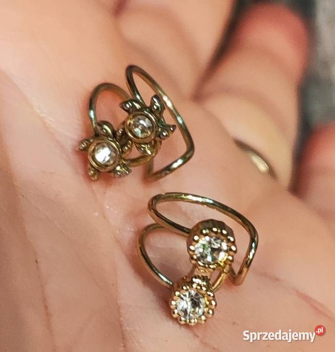 Kolczyki kpl 2 na małżowinę uszną