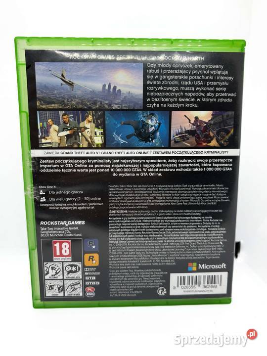 Gra GTA V na Xbox One