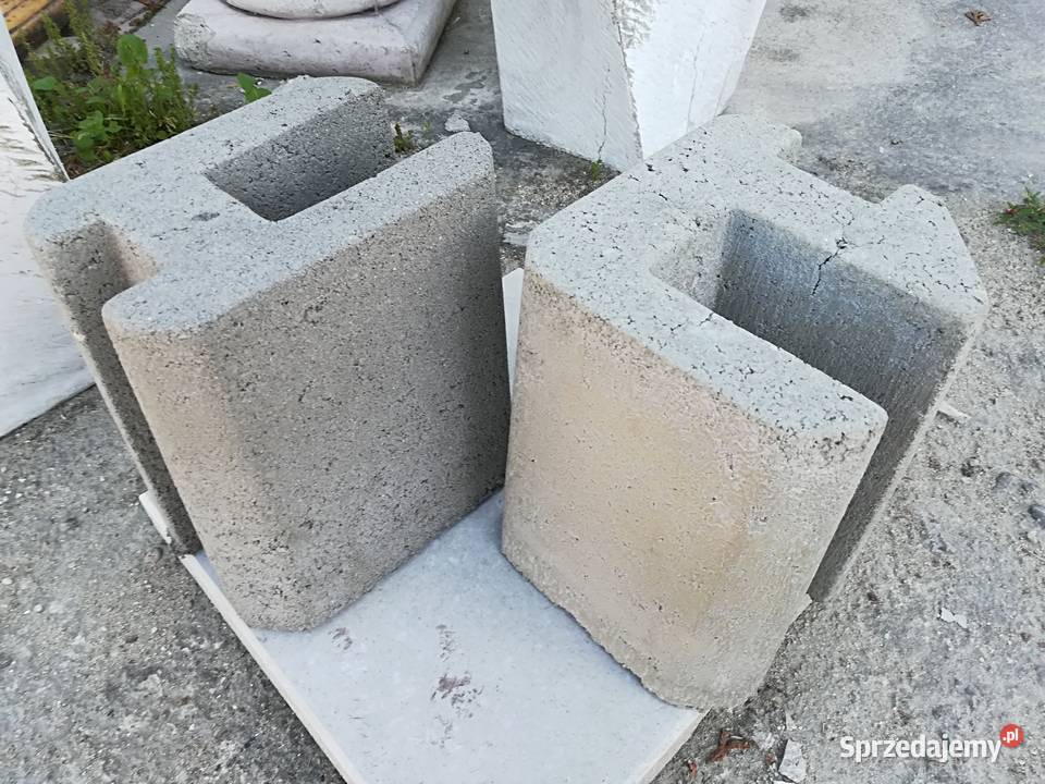 Podmurówka betonowa 25m obrzeże wzór łupek
