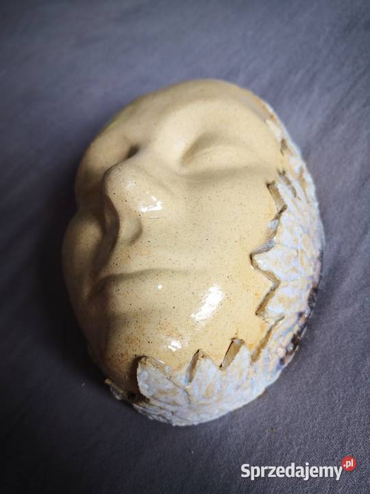 Maska ceramiczna rękodzieło dekoracja zawieszana Rzeszów