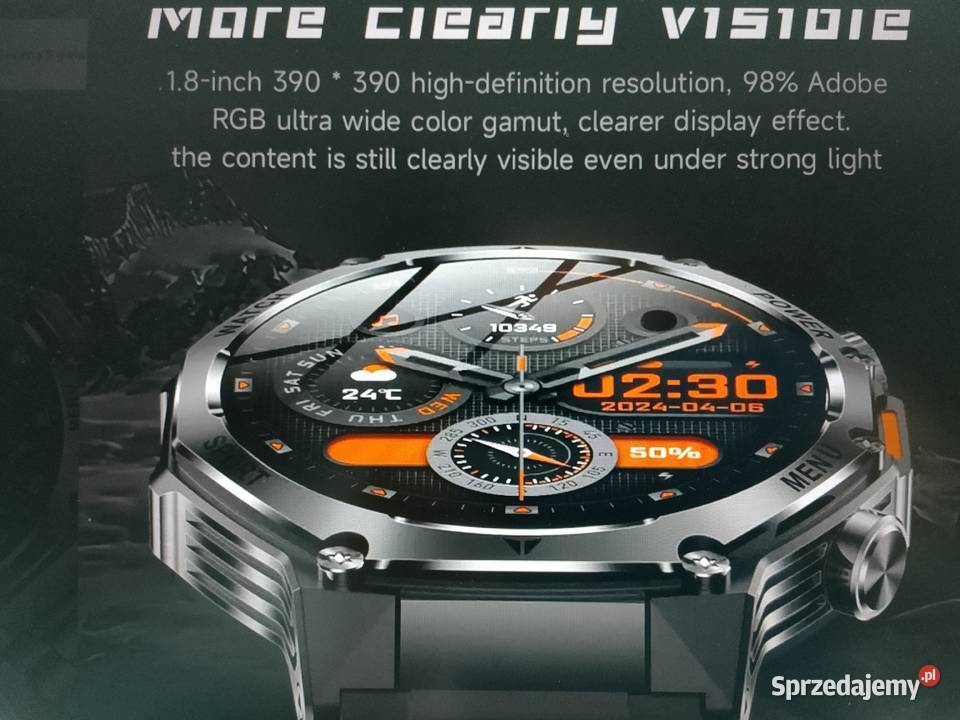 Nowy męski sportowy smartwatch bateria 800 mAh